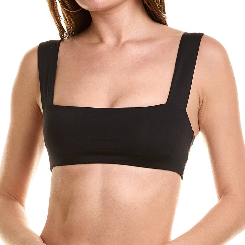 NWT WeWoreWhat Bandeau Bikini Top - Black / M